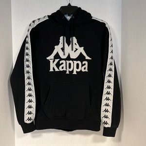 Men’s black Kappa hoodie.